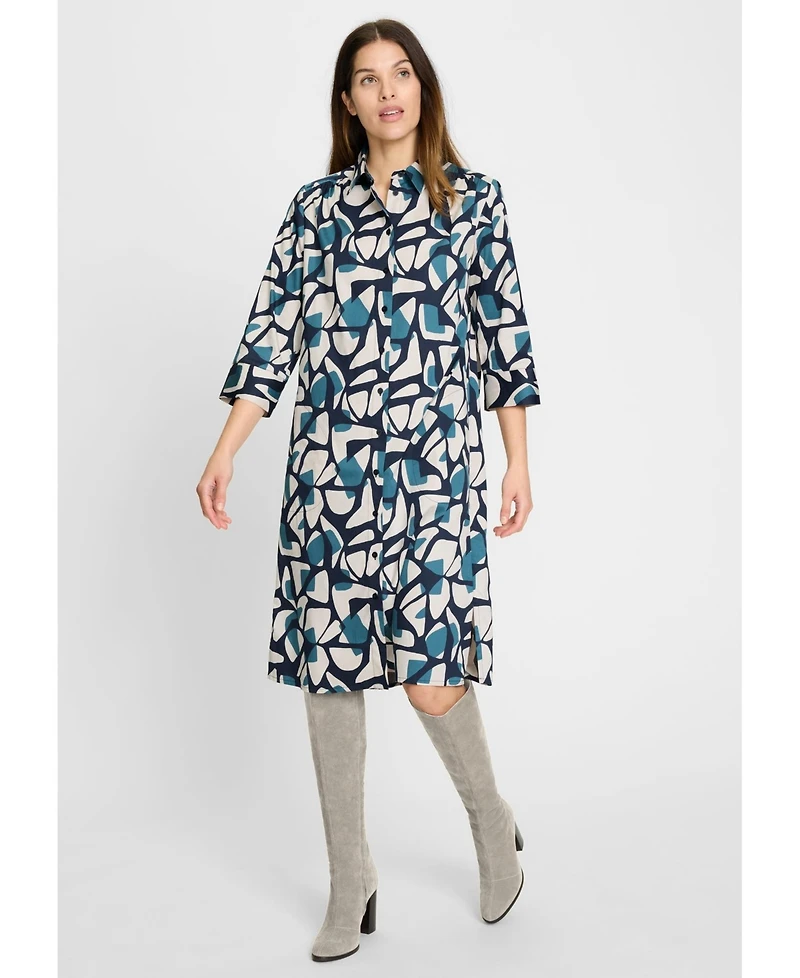 Olsen Women's Modern Graphic Shirt Dress