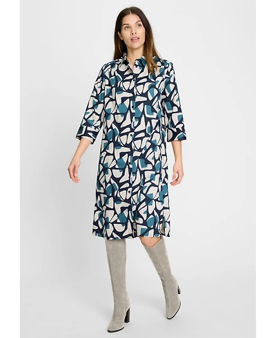 Olsen Women's Modern Graphic Shirt Dress