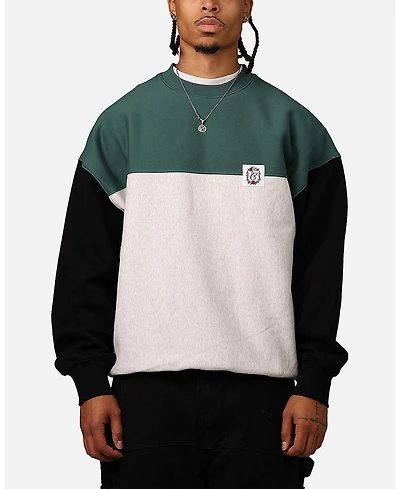 Carre Men's Floral Oversized Panel Crewneck