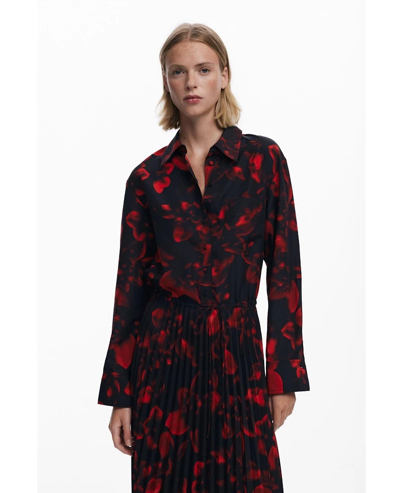 Desigual Women's Pleated shirt dress