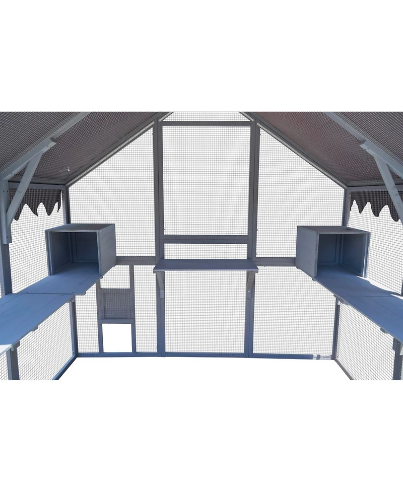 Streamdale Furniture Outdoor Cat House & Enclosure - Large Playpen with Waterproof Cover