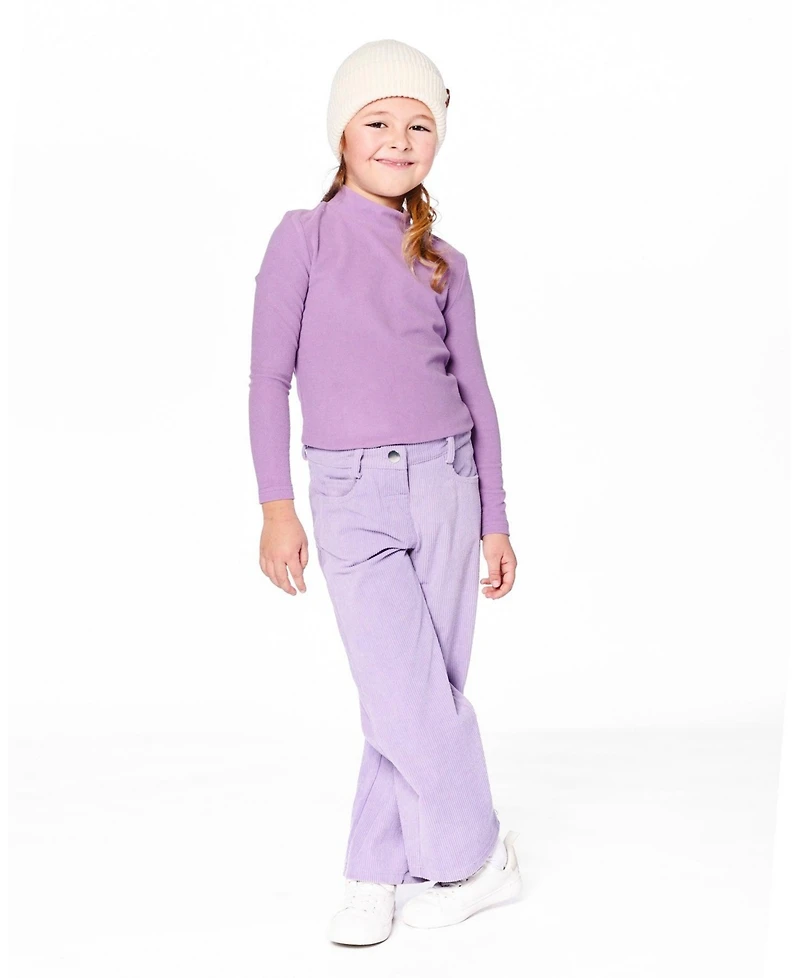 Deux par Girl Wide Leg Corduroy Pants Lavender - Toddler|Child