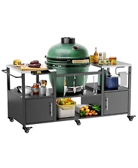 Streamdale Furniture Grill Table for Big Green Egg & Kamado Joe Jr