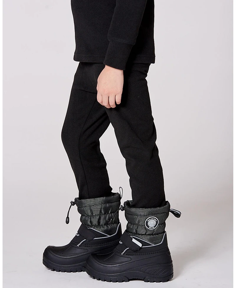 Deux par Kids Unisex Winter Boots Solid Black - Toddler|Child
