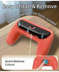 Nbcp Grip Handles for Nintendo Switch 2-Pack, Anti-Slip, Wear-Resistant Comfort Grips for Joy-Con Controllers