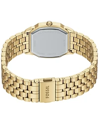 Fossil Women's Harlow Three-Hand Gold-Tone Stainless Steel Watch, 27mm