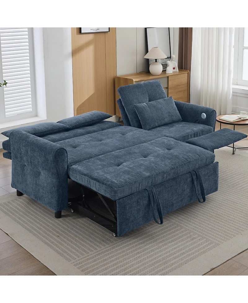 Streamdale Furniture 2-in-1 Sofa Bed with Reversible Recliner