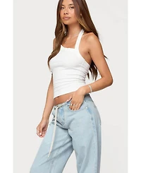 Edikted Women's Kylan Asymmetric Halter Top