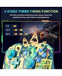 Nbcp Wireless Switch 2 Controller for Nintendo Switch/Lite/Oled, Mouse Touch Back Buttons, Turbo, 6-Axis Gyro, Programmable, Wake Function