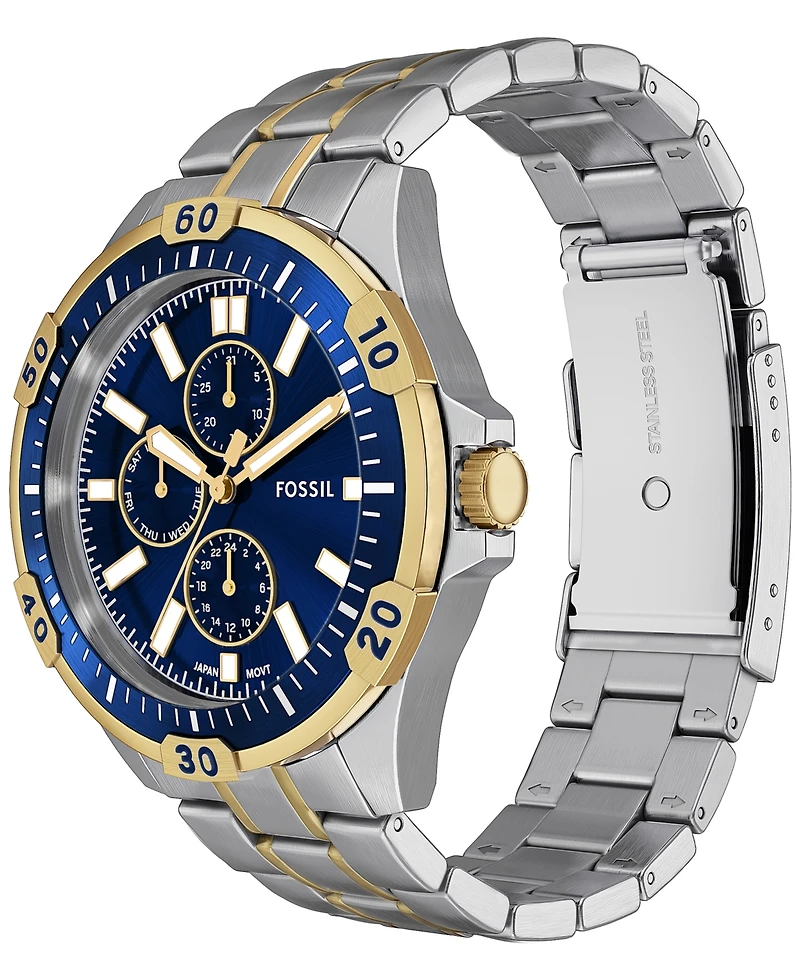 Fossil Men's Garrett Multifunction Two-Tone Stainless Steel Watch