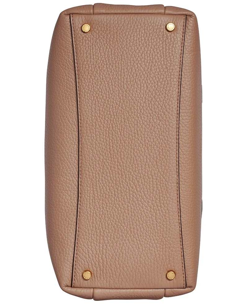 Donna Karan New York Amagansett Soft-Rolled Leather Satchel with Sculpted Magnet Closure