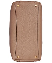 Donna Karan New York Amagansett Soft-Rolled Leather Satchel with Sculpted Magnet Closure