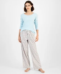 Charter Club Women's Cotton Flannel Plaid Pajama Pants, Created for Macy's