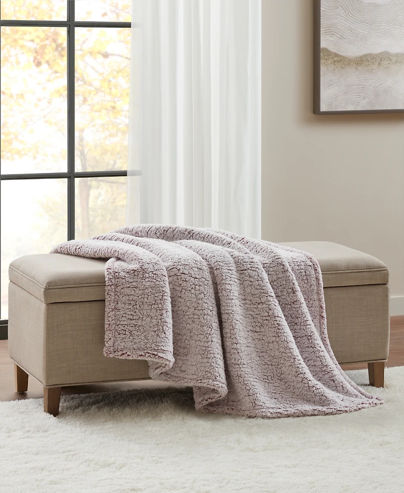 Premier Comfort Cozy Sherpa Throw Blanket, 50" x 60"