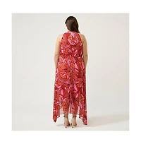 Estelle Aster Halter-Neck Dress
