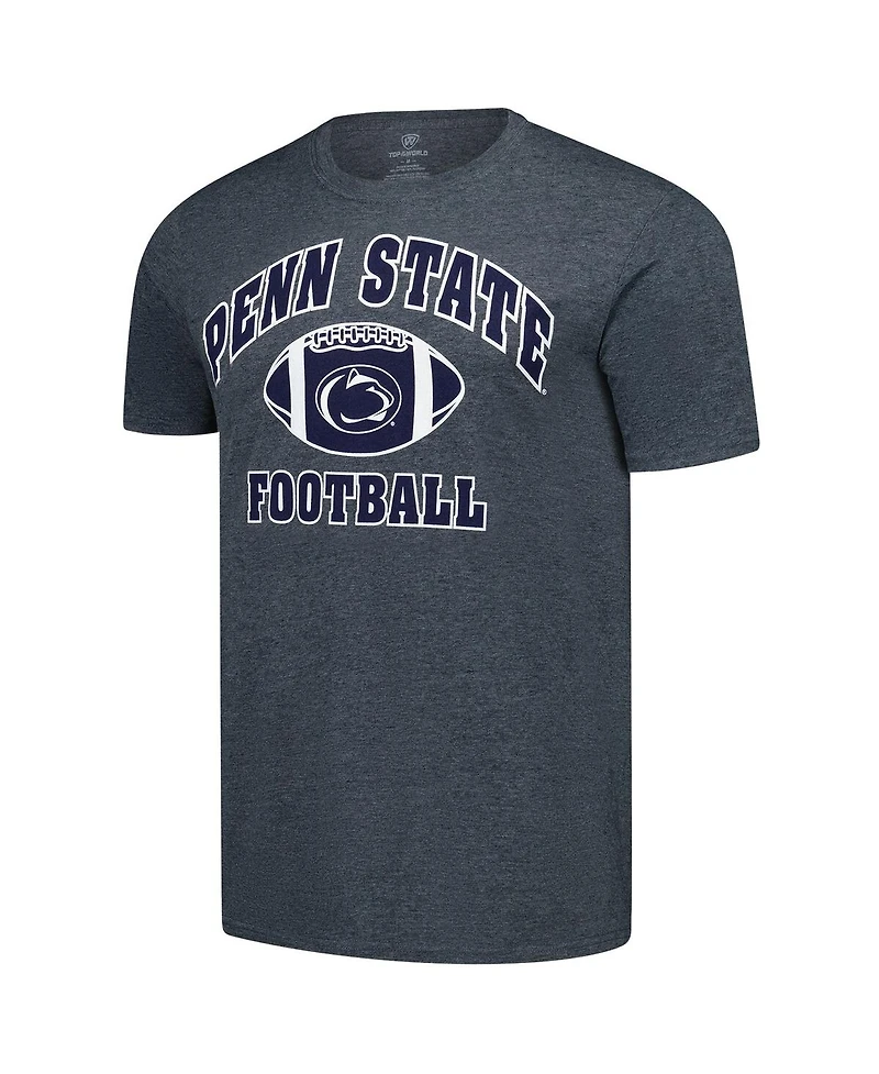Fanatics Unlabeled Men's Heather Charcoal Penn State Nittany Lions Basic Arch T-Shirt