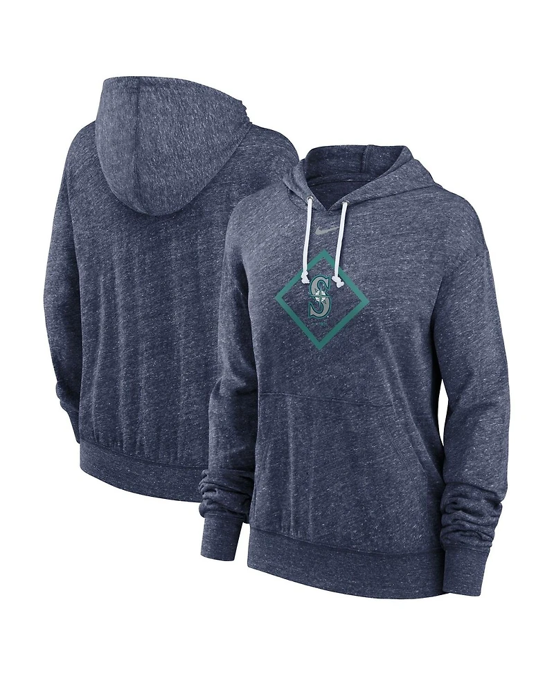 Nike Women's Navy Seattle Mariners Diamond Icon Gym Vintage Lightweight Hooded Top
