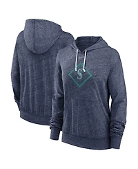 Nike Women's Navy Seattle Mariners Diamond Icon Gym Vintage Lightweight Hooded Top