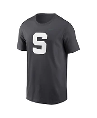 Nike Men's Anthracite Michigan State Spartans Primetime Alternate Logo T-Shirt