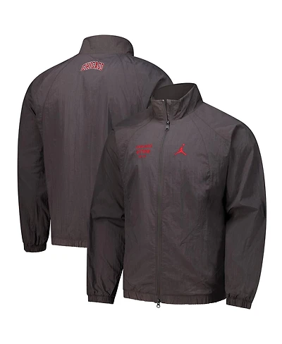 Jordan Men's Gray Chicago Bulls Courtside Statement Edition Jumpman Jam Full-Zip Jacket