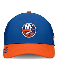 Fanatics Men's Royal/Orange New York Islanders Authentic Pro Rink Flex Hat