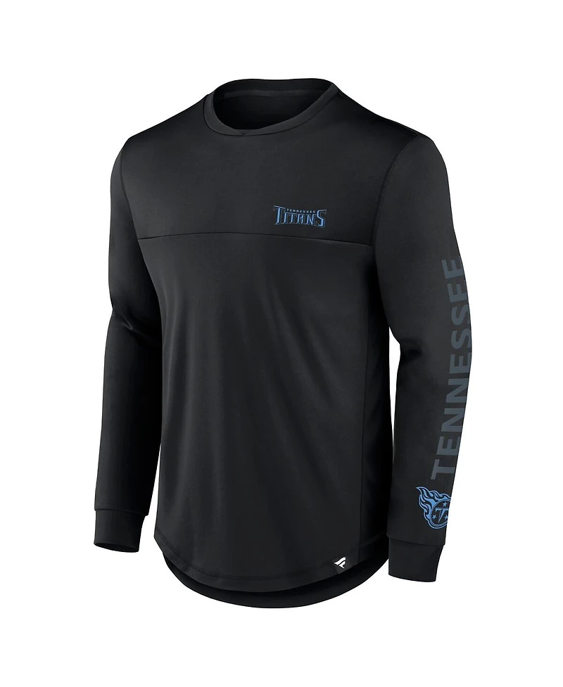 Fanatics Men's Black Tennessee Titans Blackout Long Sleeve T-Shirt