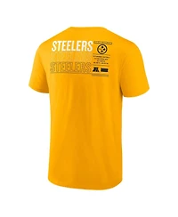 Fanatics Men's Gold Pittsburgh Steelers Repeat Stats T-Shirt