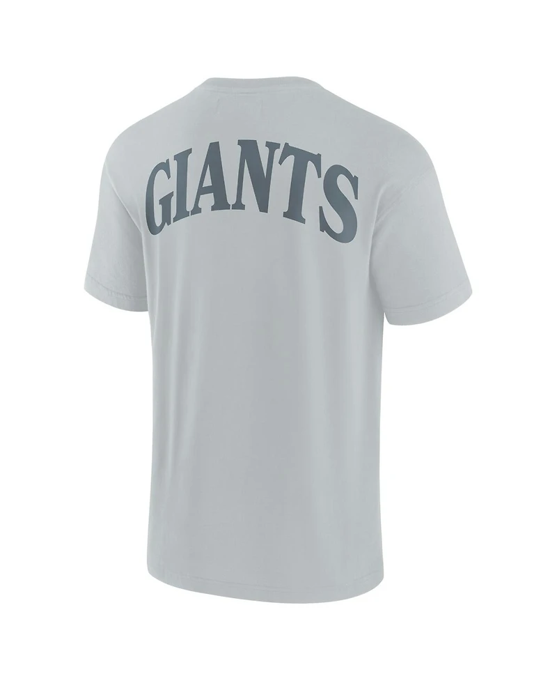 Fanatics Men's and Women's Gray New York Giants Elements Iconic T-Shirt