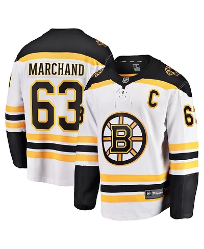 Fanatics Men's Brad Marchand White Boston Bruins Away Premier Breakaway Player Jersey