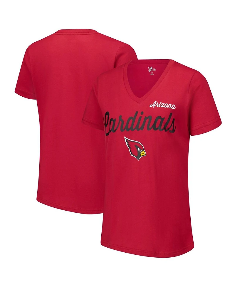 G-iii 4Her by Carl Banks Women's Cardinal Arizona Cardinals Post Season V-Neck T-Shirt