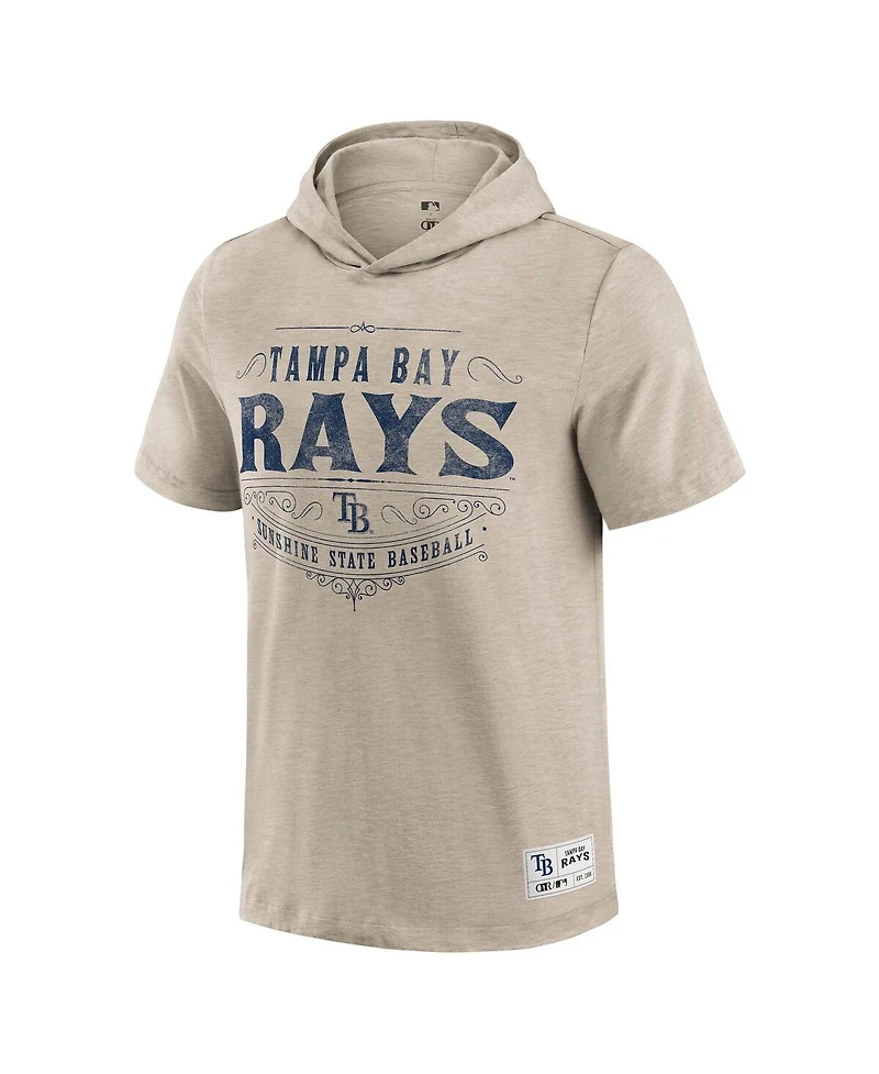 Fanatics Men's Tan Tampa Bay Rays Hooded T-Shirt