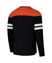 G-iii Sports by Carl Banks Men's Black/Orange Cincinnati Bengals Adaptive Hail Mary Long Sleeve T-Shirt