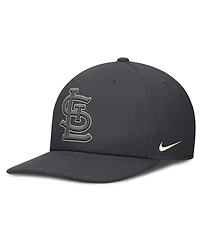 Nike Men's Anthracite St. Louis Cardinals Statement Pro Snapback Hat