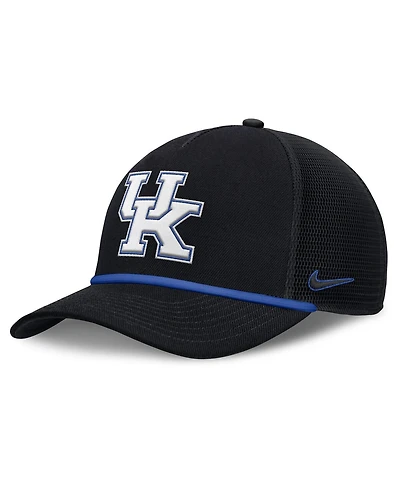 Nike Men's Black Kentucky Wildcats Rise Primetime Trucker Adjustable Hat