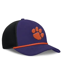 Nike Men's Purple Clemson Tigers Rise Primetime Trucker Adjustable Hat