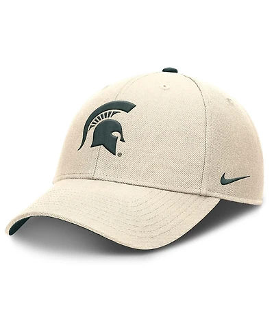 Nike Men's Natural Michigan State Spartans Rise Primetime Performance Trucker Adjustable Hat