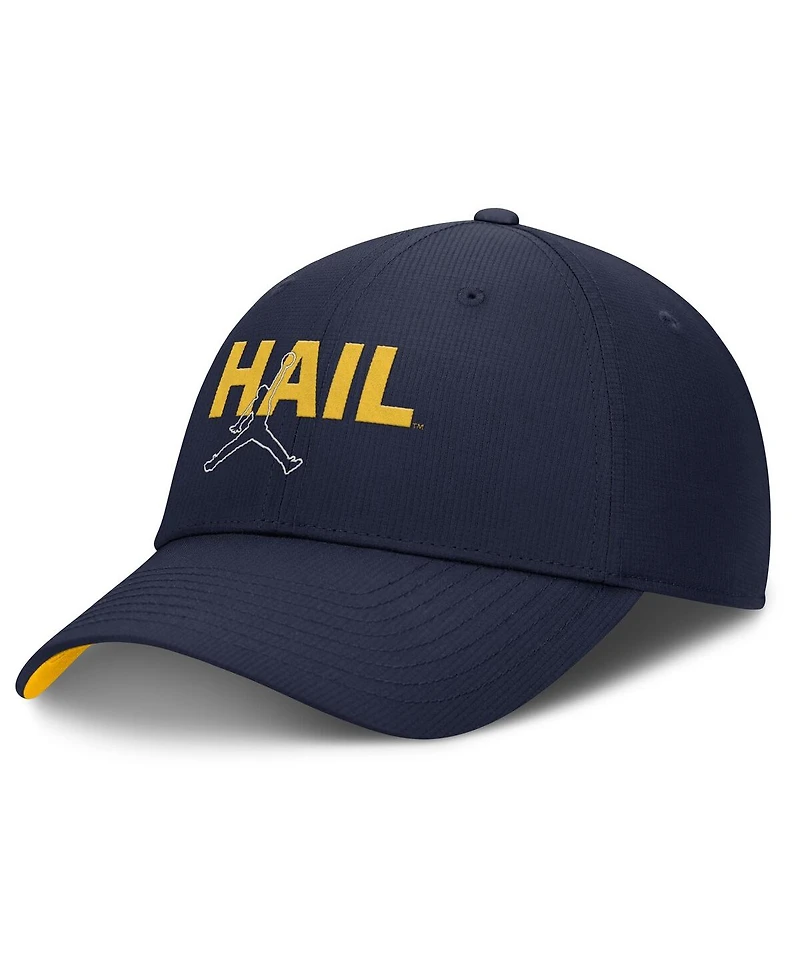 Jordan Men's Navy Michigan Wolverines Club Prep Performance Adjustable Hat