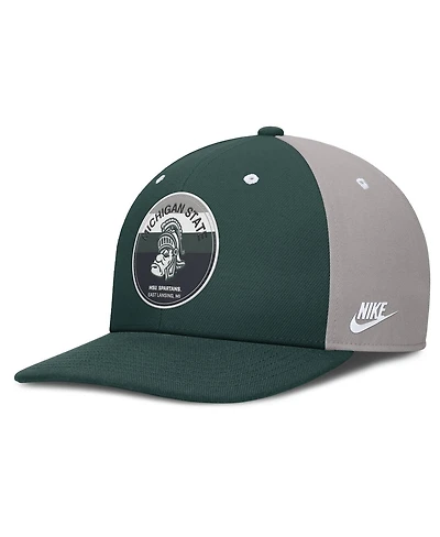 Nike Men's Green/Gray Michigan State Spartans Prep Pro Performance Snapback Hat