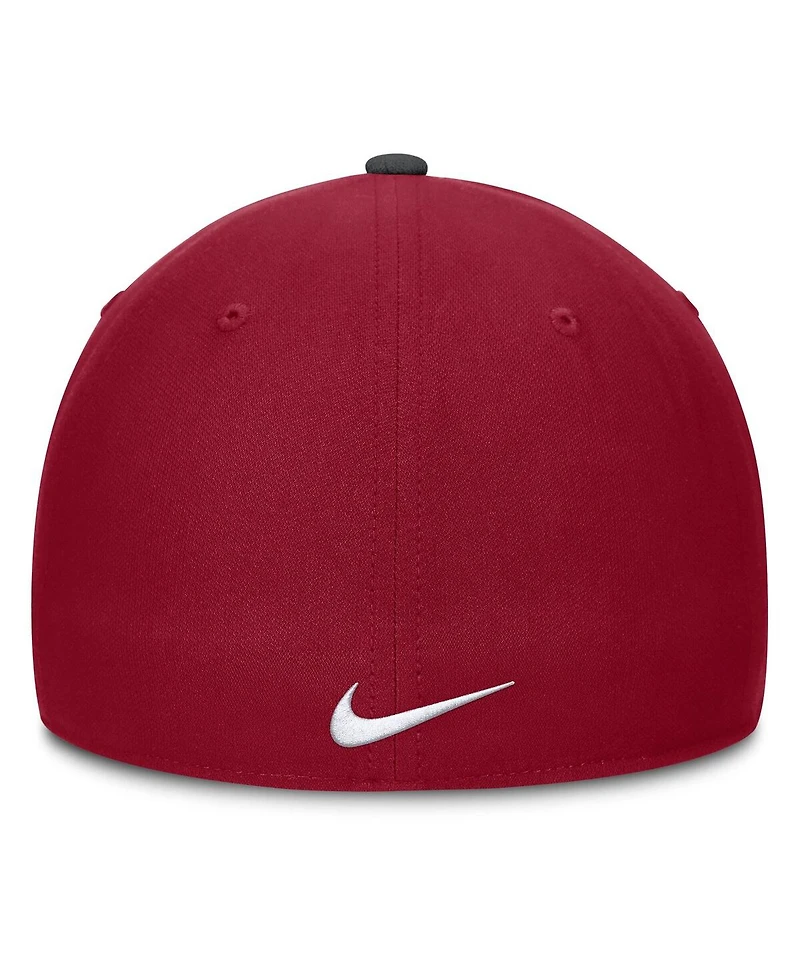 Nike Men's Black/Cardinal Stanford Cardinal 2025 Sideline Rise Local Performance Flex Hat