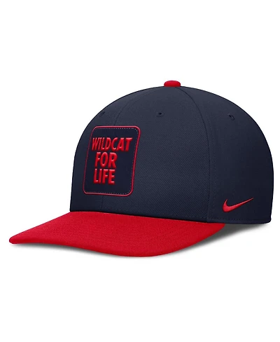 Nike Men's Navy/Red Arizona Wildcats 2025 Sideline Campus Pro Local Snapback Hat
