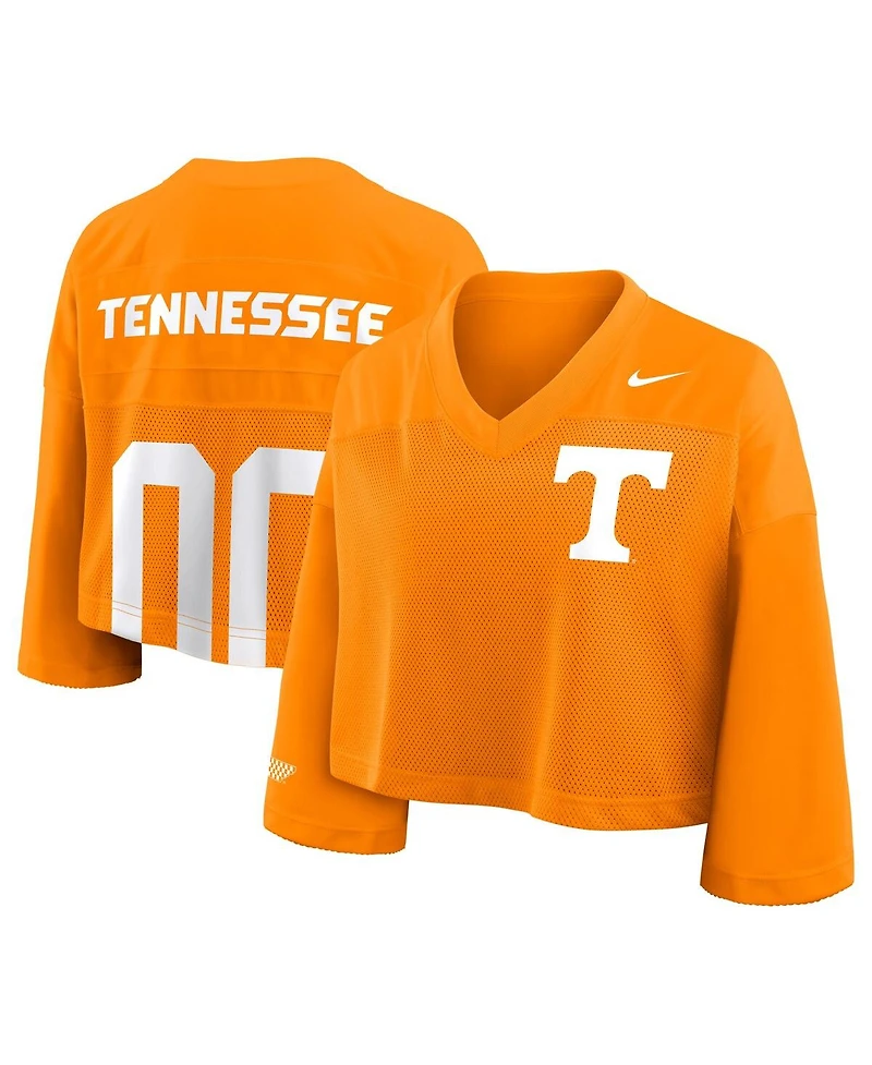 Nike Women's Tennessee Orange Volunteers Cropped Mesh Fashion Jersey