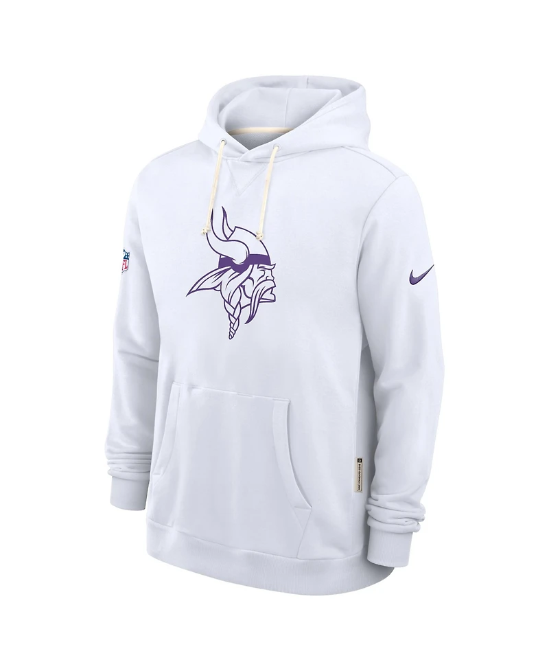 Nike Men's White Minnesota Vikings Sideline Alt 2 Tight Coverage Performance Pullover Hoodie
