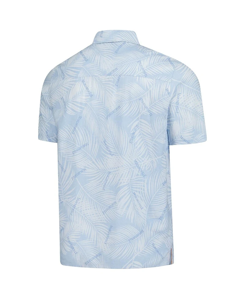 Margaritaville Men's Blue Cincinnati Reds Linen Party Button-Up Shirt