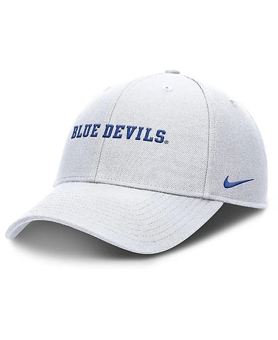 Nike Men's White Duke Blue Devils 2025 On-Field Rise Performance Adjustable Hat