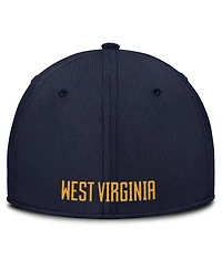 Nike Men's Navy West Virginia Mountaineers 2025 On-Field Rise Performance Flex Hat