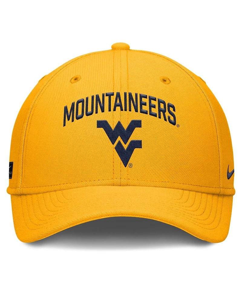 Nike Men's Gold West Virginia Mountaineers 2025 On-Field Rise Performance Flex Hat