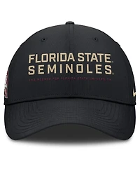 Nike Men's Black Florida State Seminoles 2025 On-Field Gameday Club Adjustable Hat