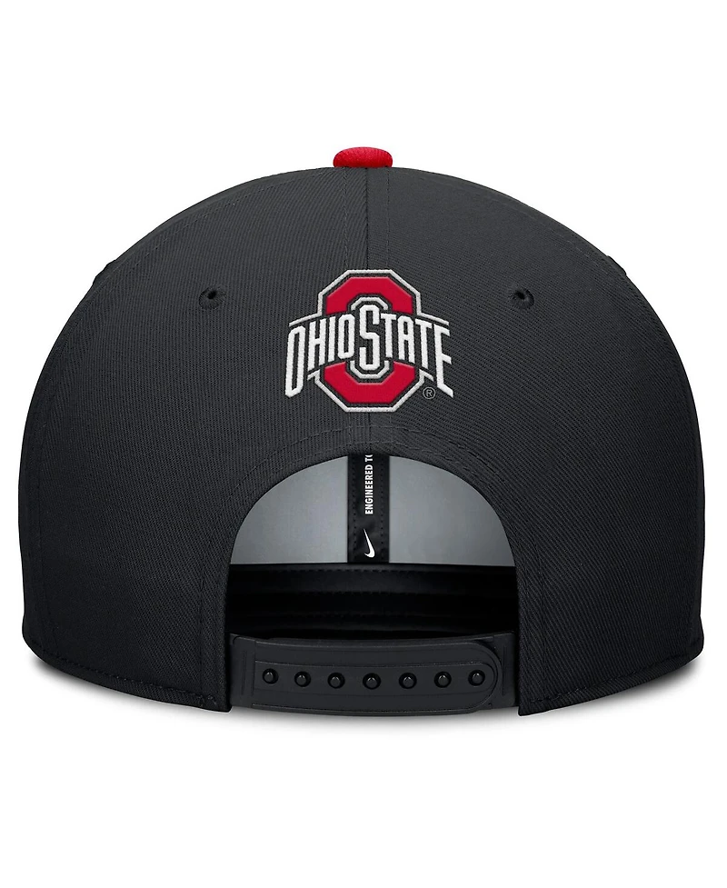 Nike Men's Black Ohio State Buckeyes 2025 On-Field Pro Performance Adjustable Hat