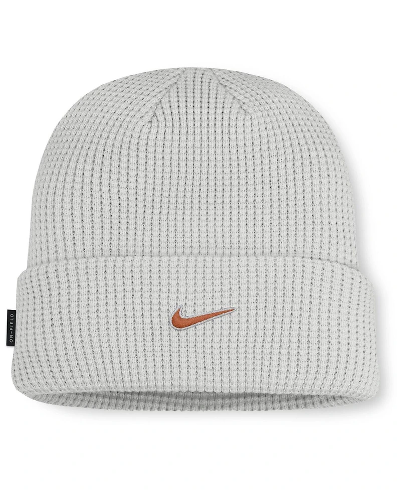 Nike Men Gray Texas Longhorns 2025 On-Field Utility Cuffed Knit Hat