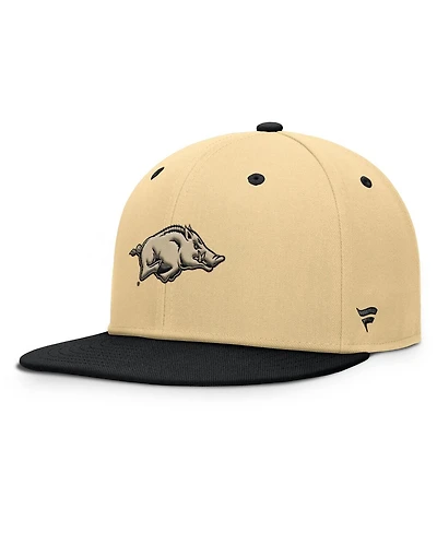 Fanatics Men's Gold/Black Arkansas Razorbacks Balance Fitted Hat